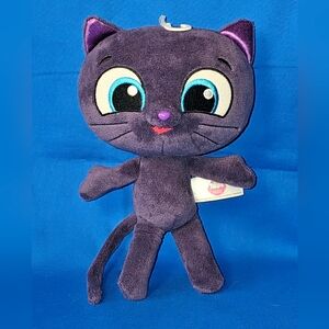 True & The Rainbow Kingdom BARTLEBY 9” Purple Plush CAT Netflix NWOT Aurora Toy